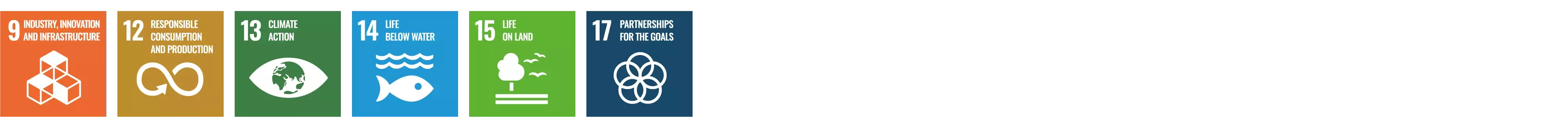 mål 9, 12, 13, 14, 15, 17